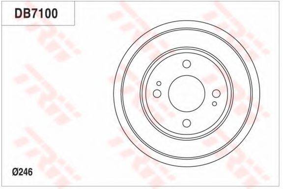 TRW DB7100 Гальмівний барабан