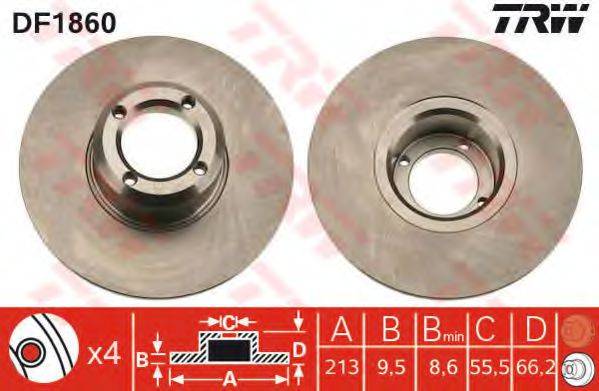 TRW DF1860 гальмівний диск