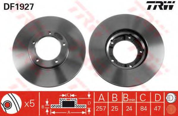 TRW DF1927 гальмівний диск