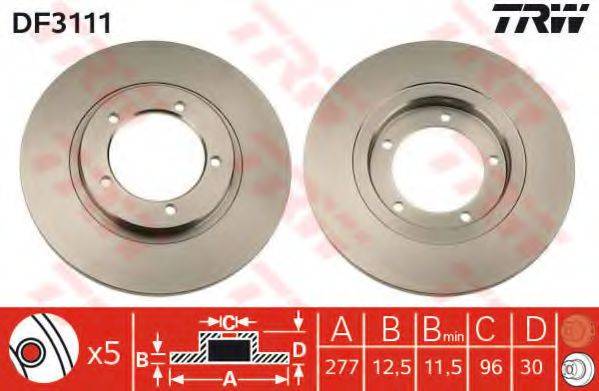 TRW DF3111 гальмівний диск