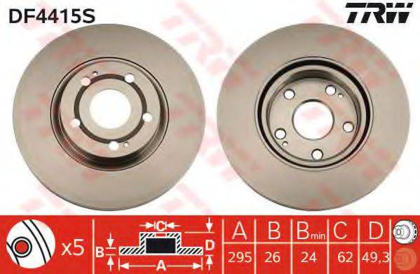 TRW DF4415S гальмівний диск