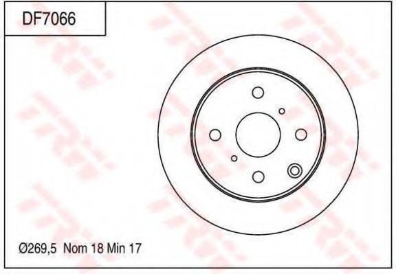 TRW DF7066 гальмівний диск