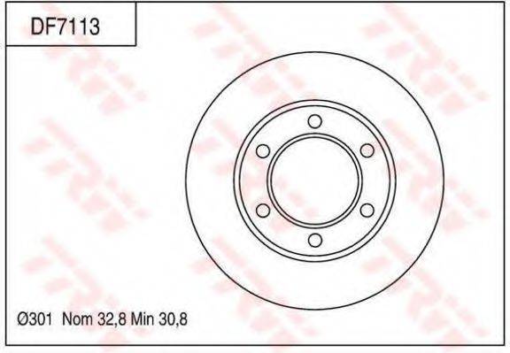 TRW DF7113 гальмівний диск