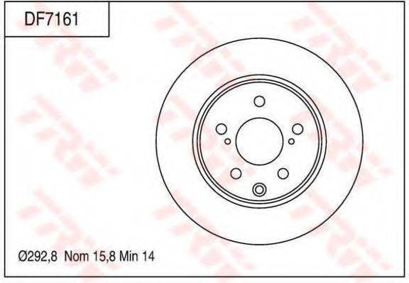 TRW DF7161 гальмівний диск