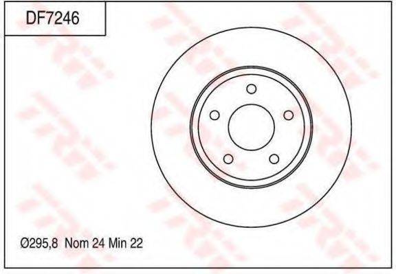 TRW DF7246 гальмівний диск
