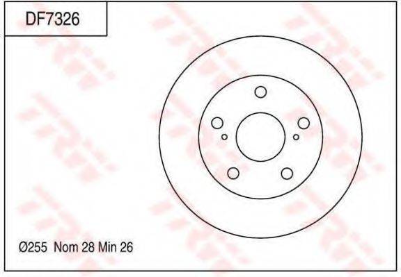 TRW DF7326 гальмівний диск