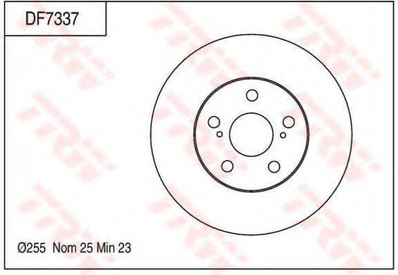 TRW DF7337 гальмівний диск