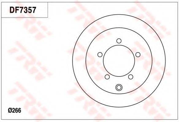 TRW DF7357 гальмівний диск