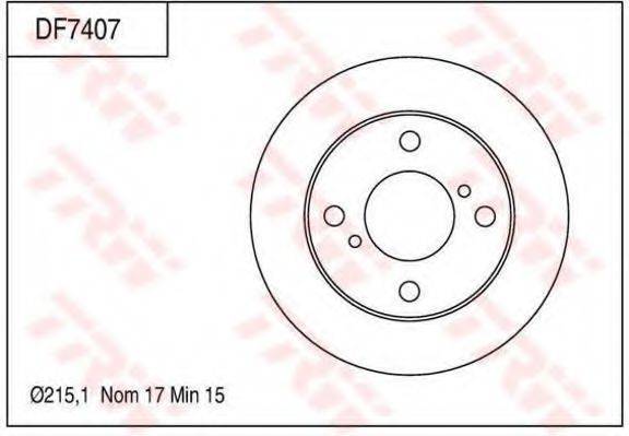 TRW DF7407 гальмівний диск