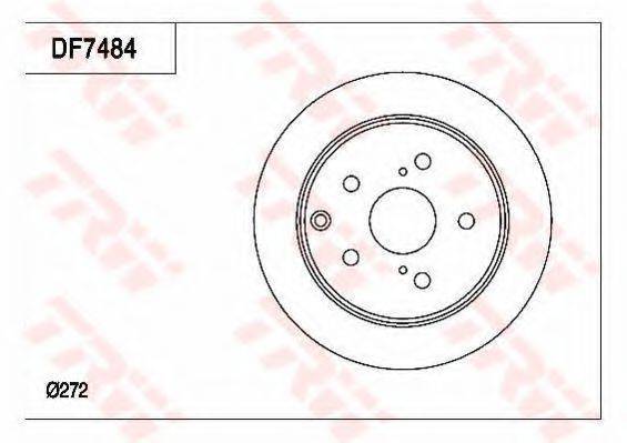 TRW DF7484 гальмівний диск