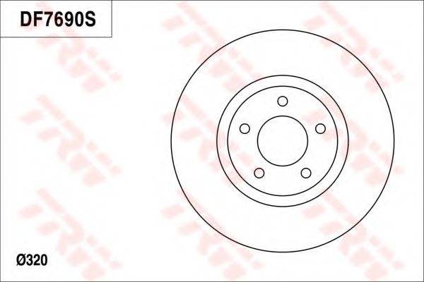 TRW DF7690 гальмівний диск