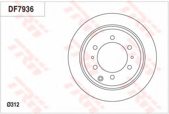TRW DF7936 гальмівний диск
