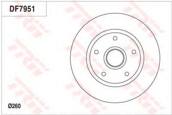 TRW DF7951 гальмівний диск