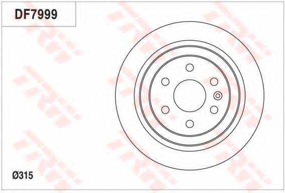 TRW DF7999 гальмівний диск