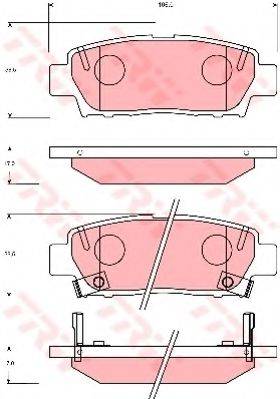 TRW GDB7055 Комплект гальмівних колодок, дискове гальмо