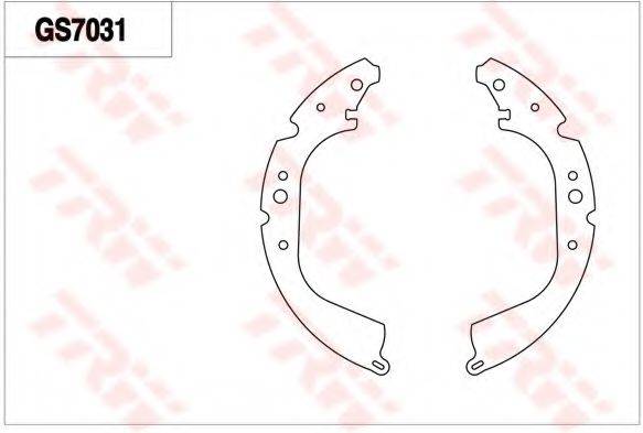 TRW GS7031 Комплект гальмівних колодок