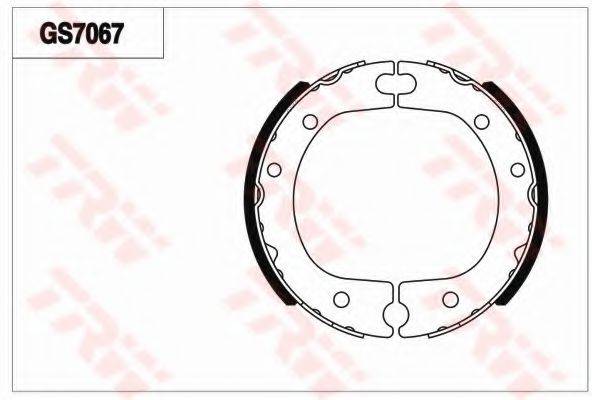 TRW GS7067 Комплект гальмівних колодок, стоянкова гальмівна система