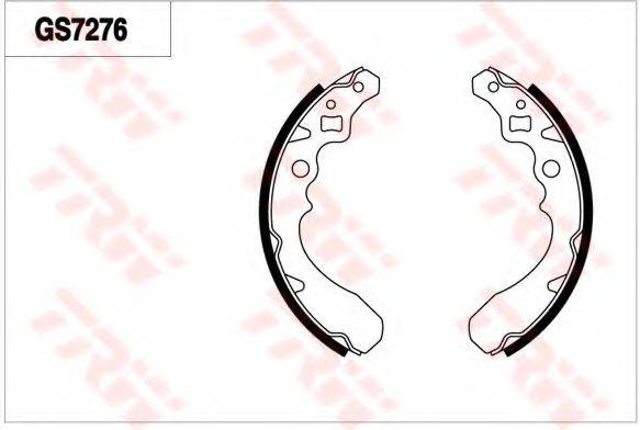 TRW GS7276 Комплект гальмівних колодок