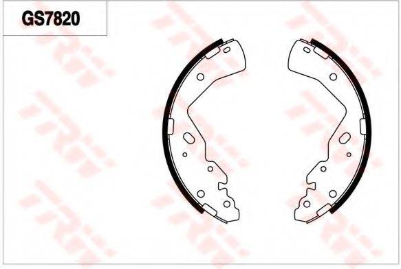 TRW GS7820 Комплект гальмівних колодок