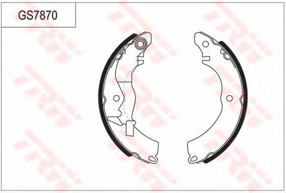 TRW GS7870 Комплект гальмівних колодок