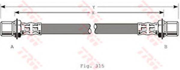 TRW PHA180 Гальмівний шланг