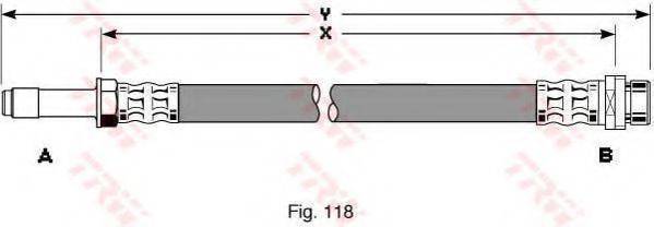 TRW PHB259 Гальмівний шланг