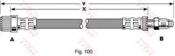 TRW PHB284 Гальмівний шланг