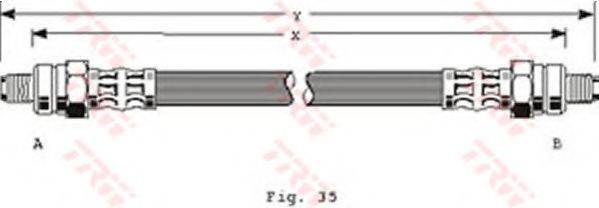 TRW PHC113 Гальмівний шланг