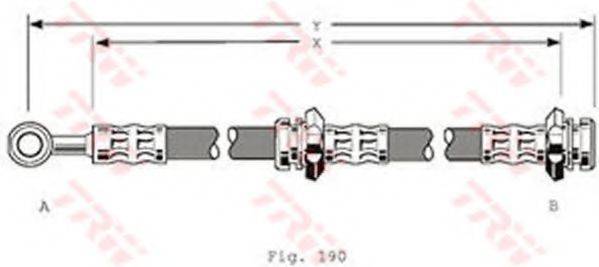 TRW PHD137 Гальмівний шланг