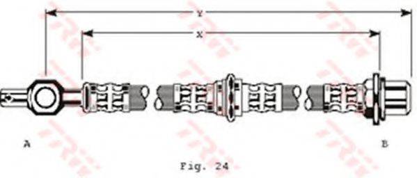 TRW PHD145 Гальмівний шланг