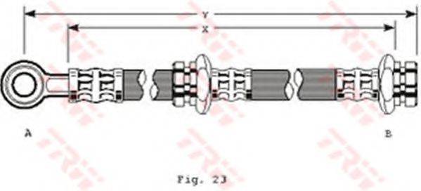 TRW PHD168 Гальмівний шланг