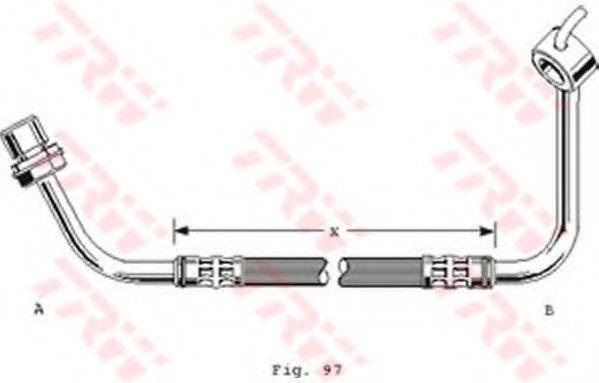 TRW PHD252 Гальмівний шланг