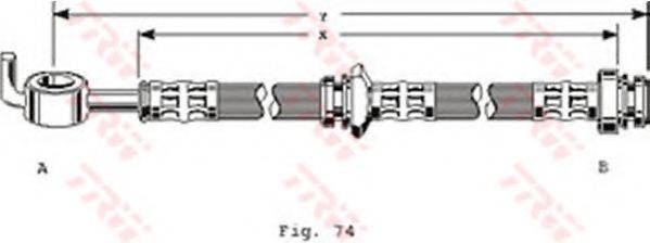 TRW PHD289 Гальмівний шланг