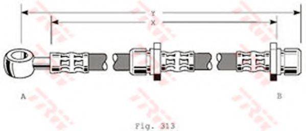 TRW PHD318 Гальмівний шланг