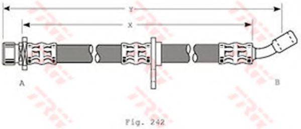 TRW PHD371 Гальмівний шланг