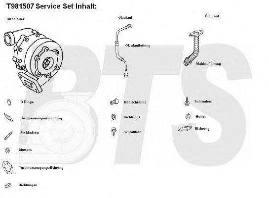 BTS TURBO T981507 Компресор наддув