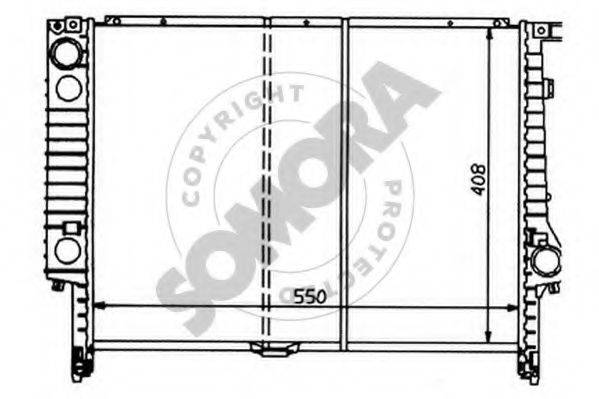 SOMORA 040344 Радіатор, охолодження двигуна