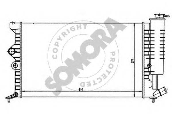 SOMORA 052142 Радіатор, охолодження двигуна