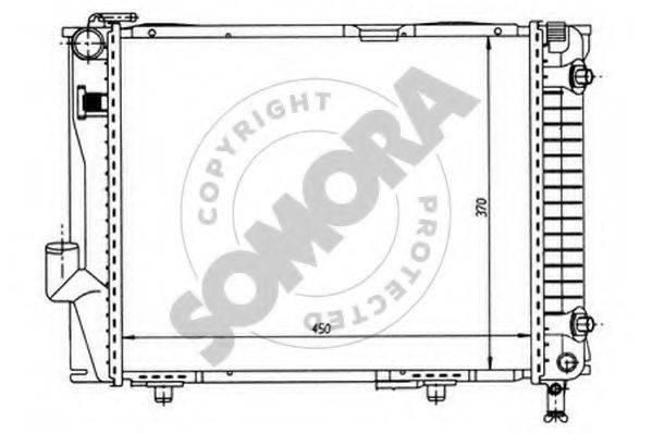 SOMORA 170444 Радіатор, охолодження двигуна