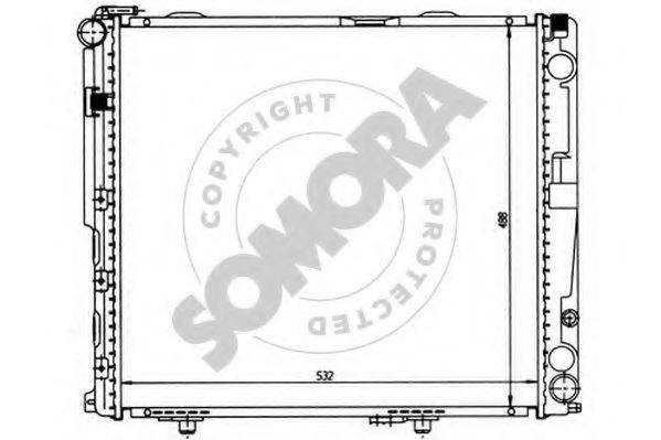 SOMORA 170542 Радіатор, охолодження двигуна