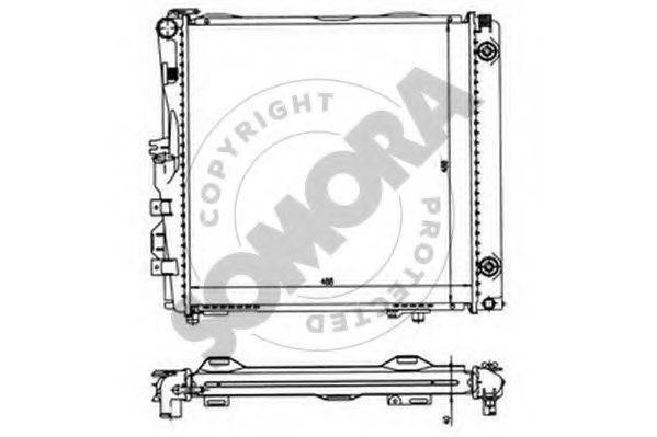 SOMORA 174040 Радіатор, охолодження двигуна