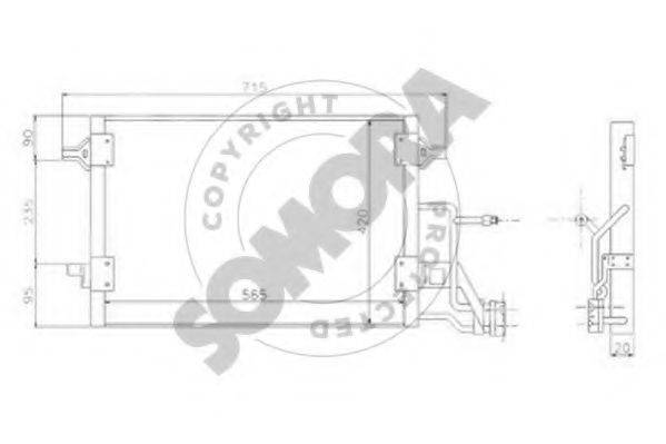 SOMORA 021360 Конденсатор, кондиціонер