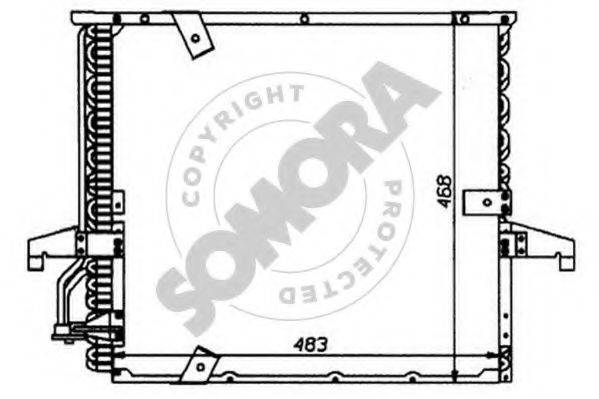 SOMORA 040360 Конденсатор, кондиціонер