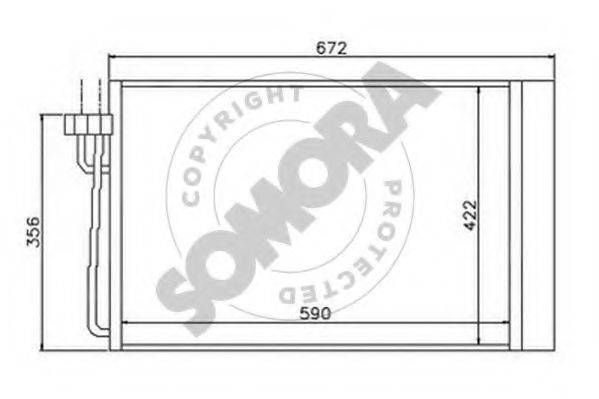 SOMORA 041360 Конденсатор, кондиціонер