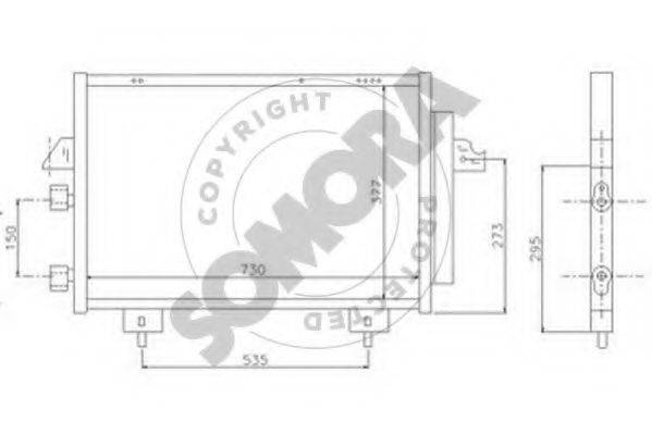 SOMORA 316660 Конденсатор, кондиціонер
