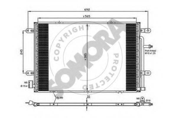 SOMORA 021660A Конденсатор, кондиціонер