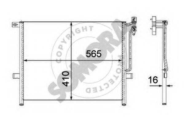 SOMORA 040560B Конденсатор, кондиціонер