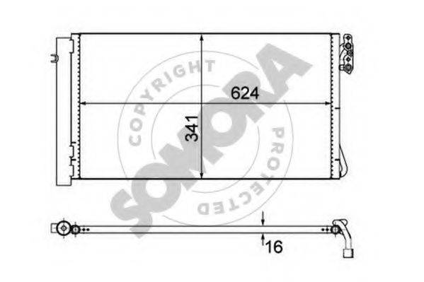 SOMORA 040760A Конденсатор, кондиціонер