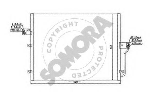 SOMORA 065160 Конденсатор, кондиціонер