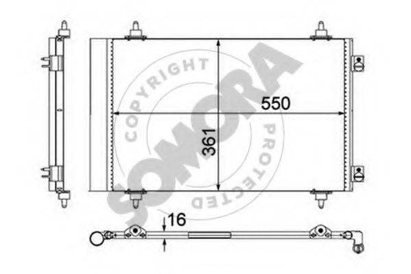 SOMORA 085260 Конденсатор, кондиціонер